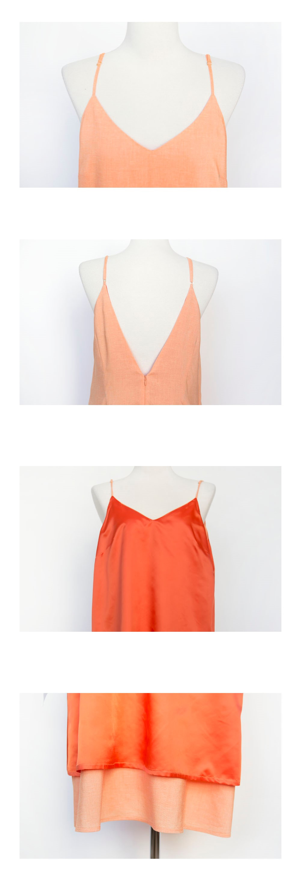 Linen V-Neck Sleeveless Dress — 19