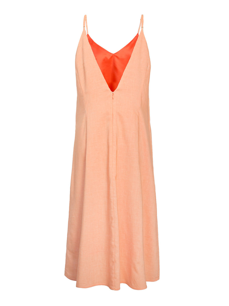 Linen V-Neck Sleeveless Dress — 6