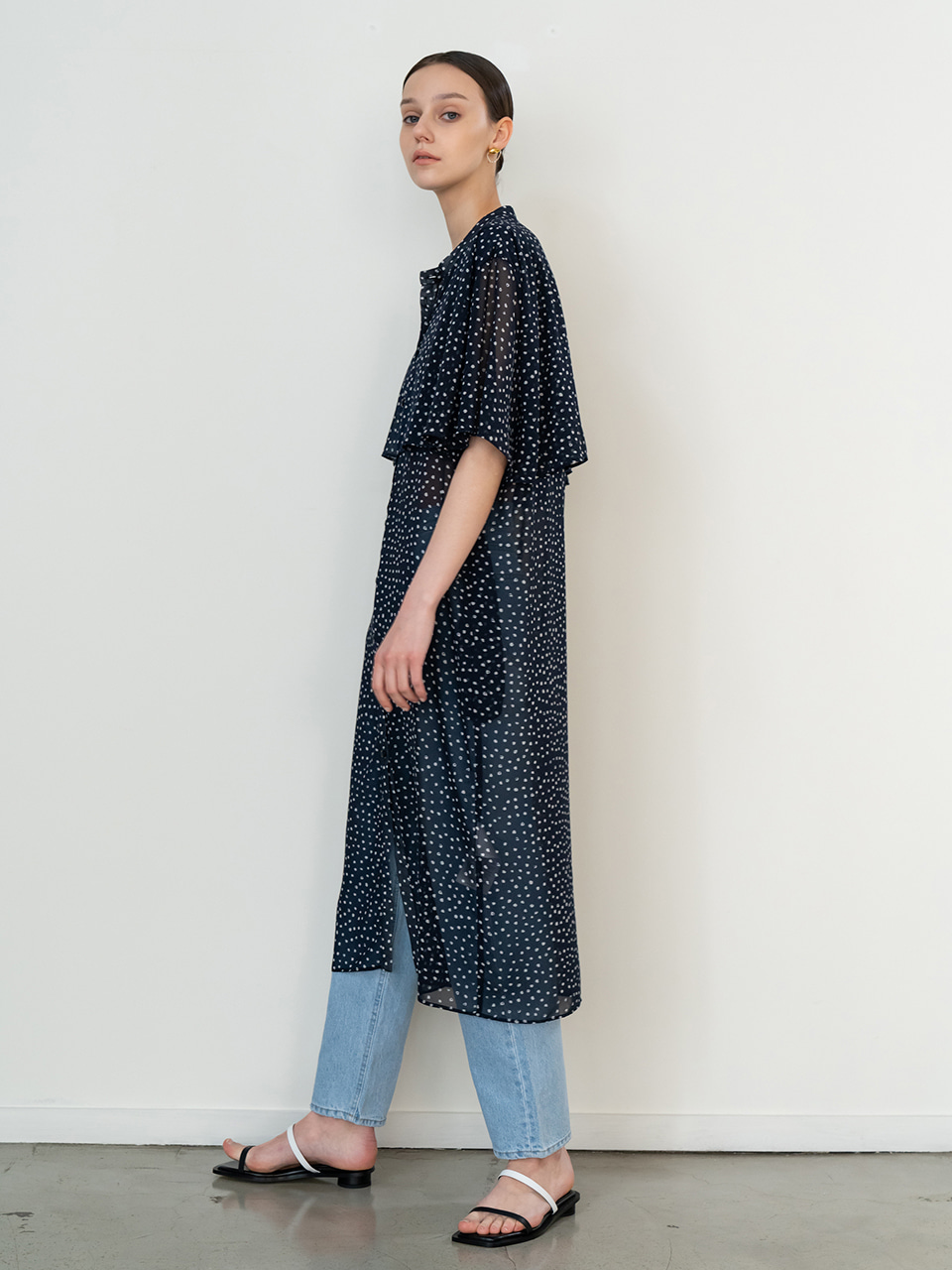 Flared Chiffon Maxi Dress — 3