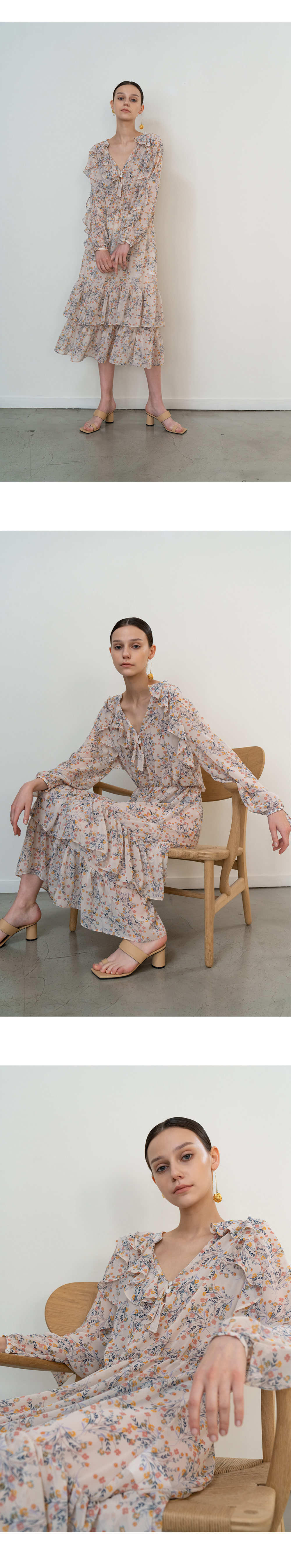 Floral Chiffon Tiered Maxi Dress — 12