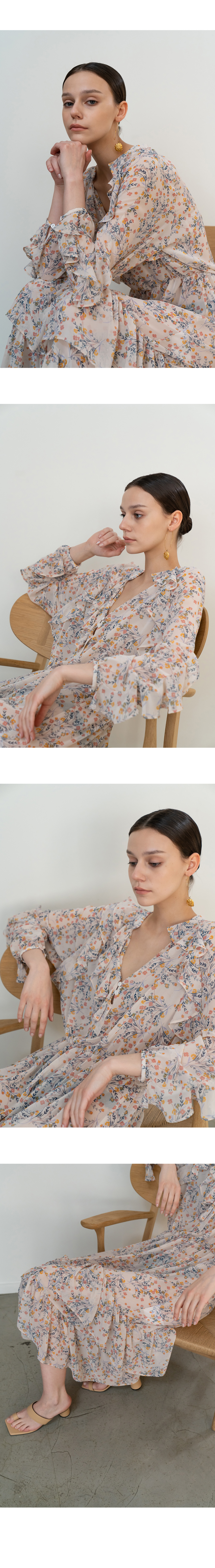 Floral Chiffon Tiered Maxi Dress — 15