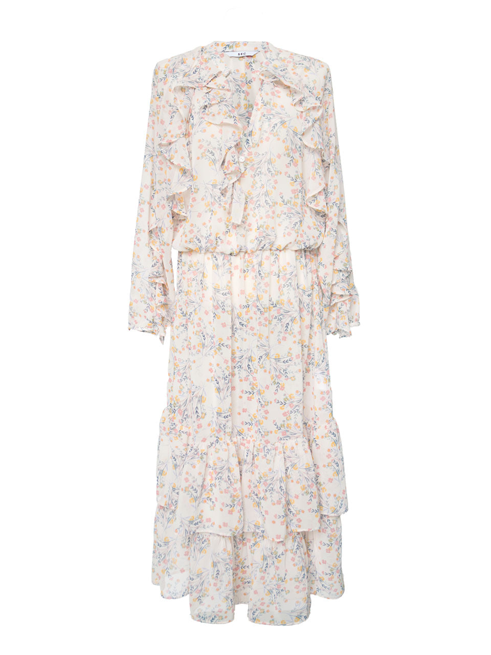 Floral Chiffon Tiered Maxi Dress — 6