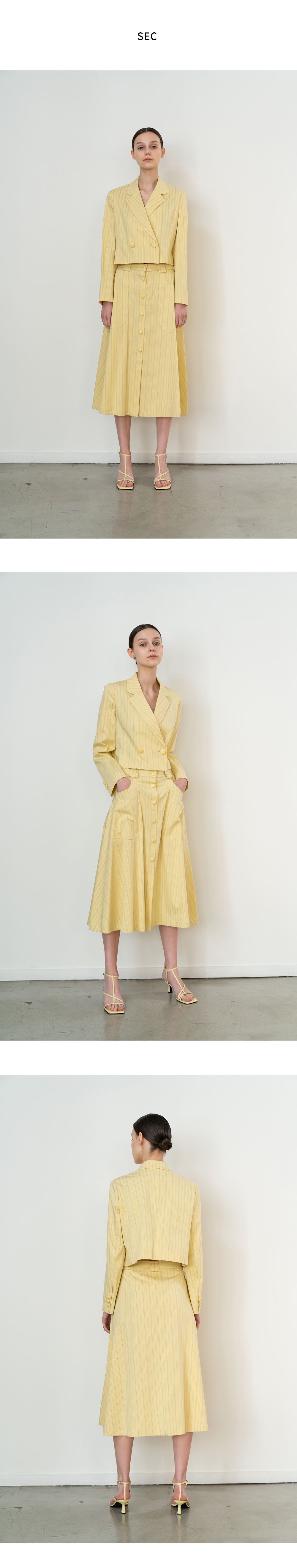 Circular Cotton Button Skirt — 11