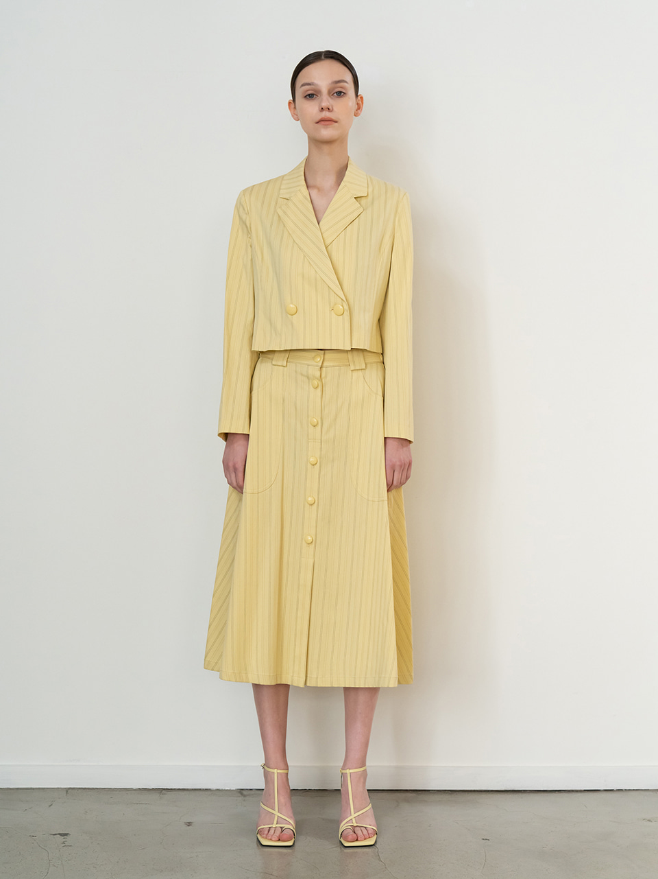 Circular Cotton Button Skirt — 3