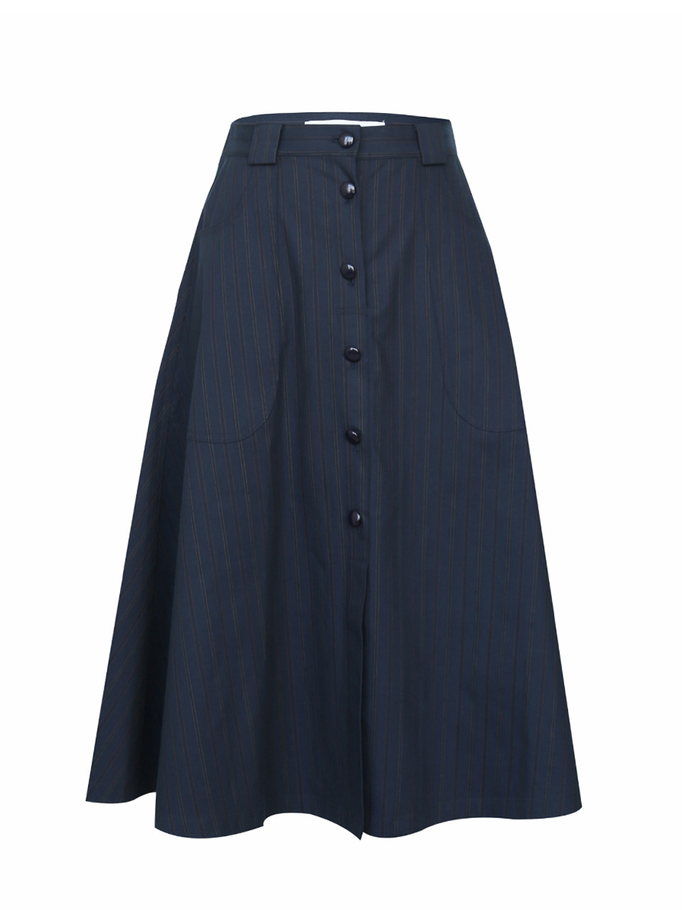 Circular Cotton Button Skirt — 8