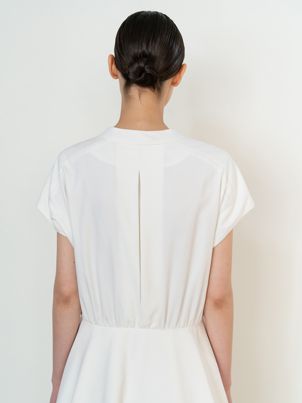 Peplum Antique-Button Dress — 5