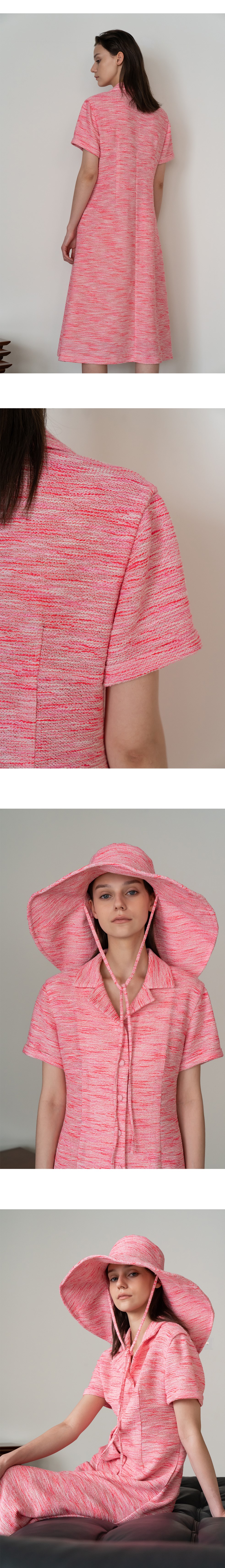 Summer Tweed Shirt A-Line Dress — 14