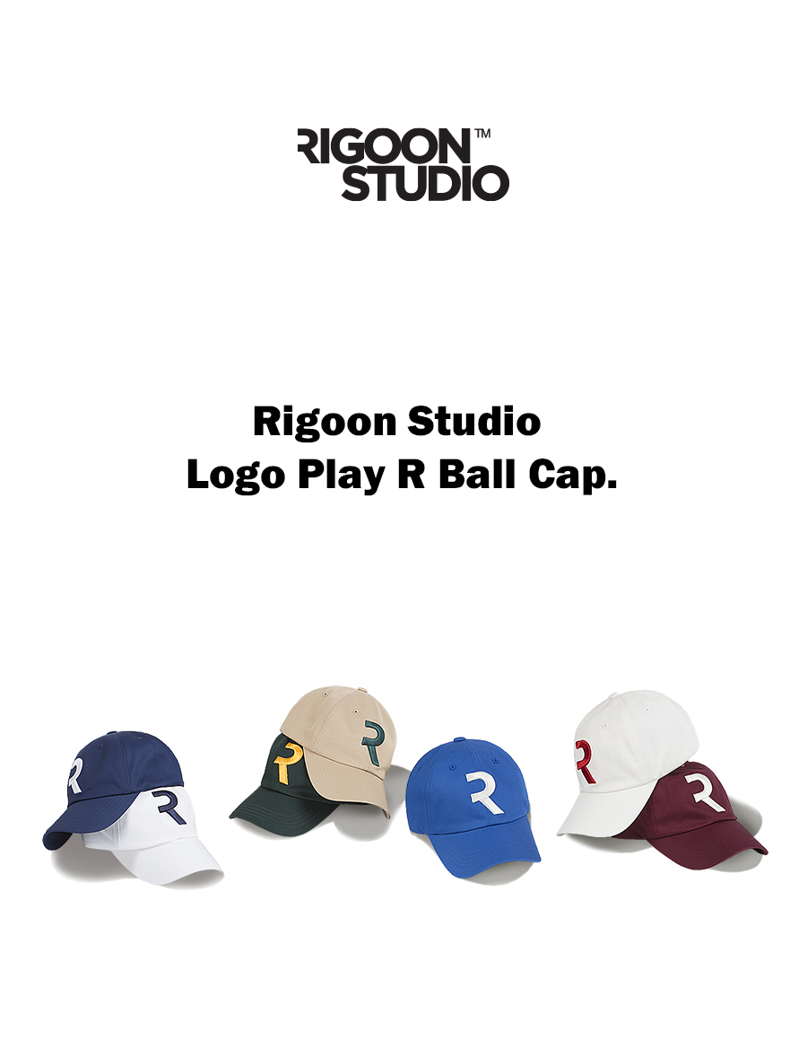 Logo Play R Baseball Cap — Burgundy — 8