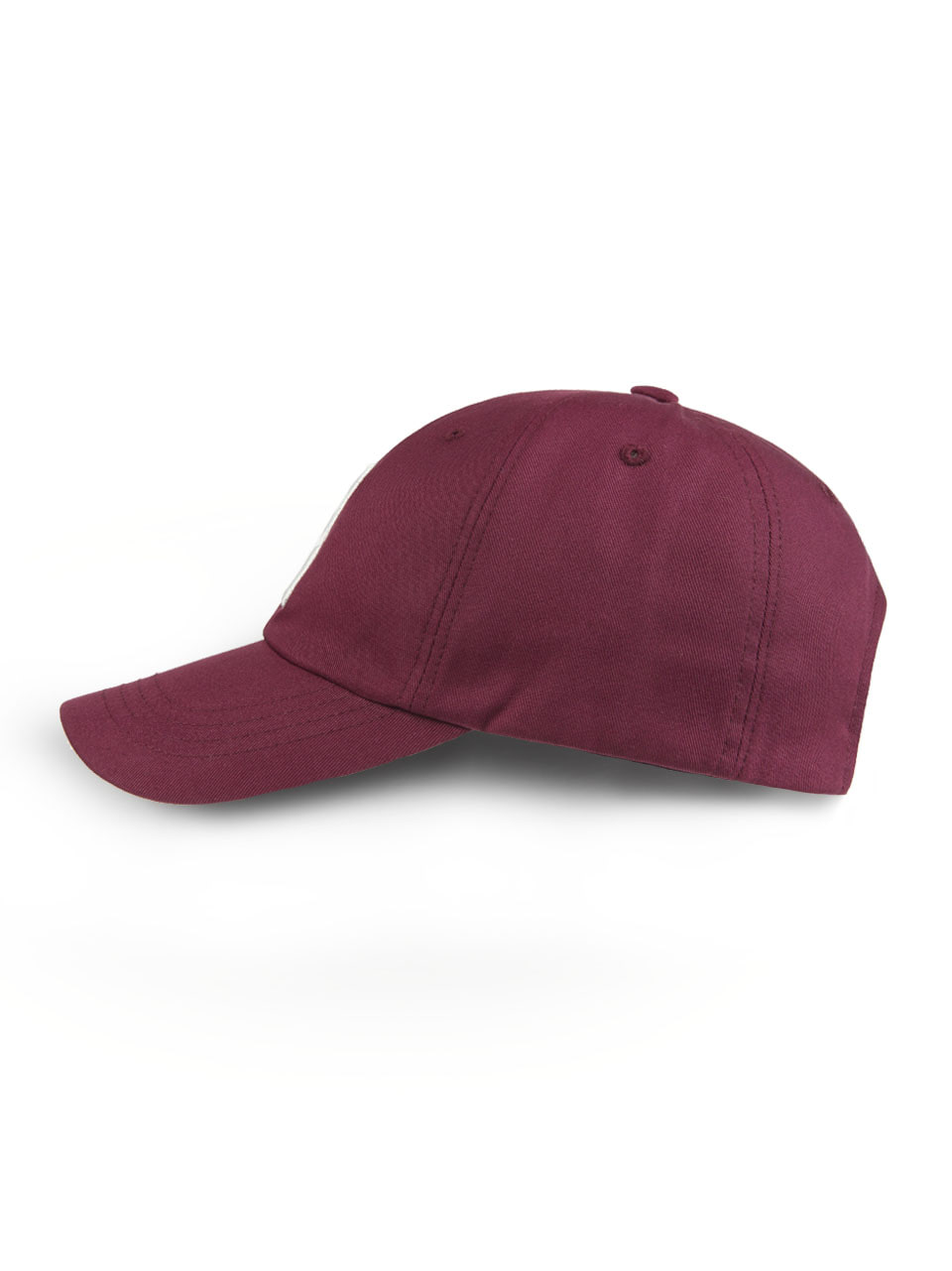 Logo Play R Baseball Cap — Burgundy — 5
