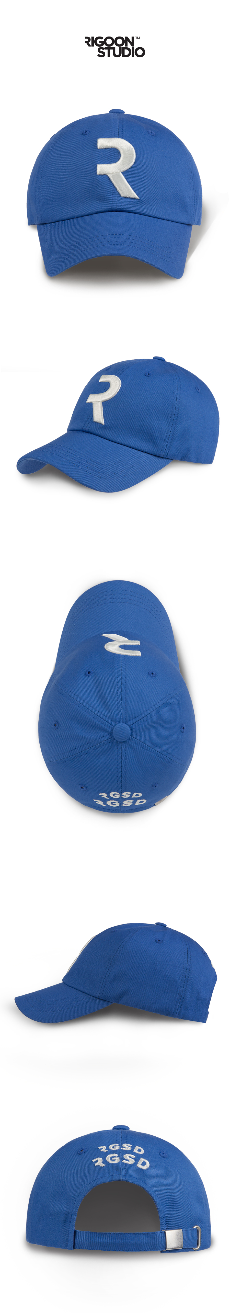 Logo Play R Baseball Cap — Blue — 3