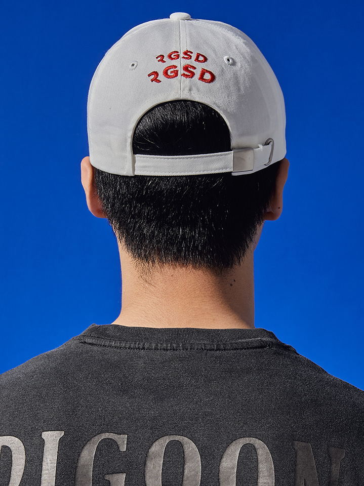 Logo Play R Baseball Cap — White — 3