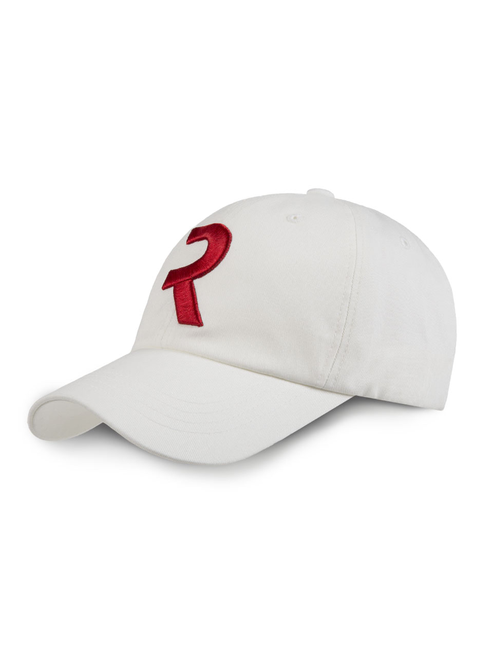 Logo Play R Baseball Cap — White — 4