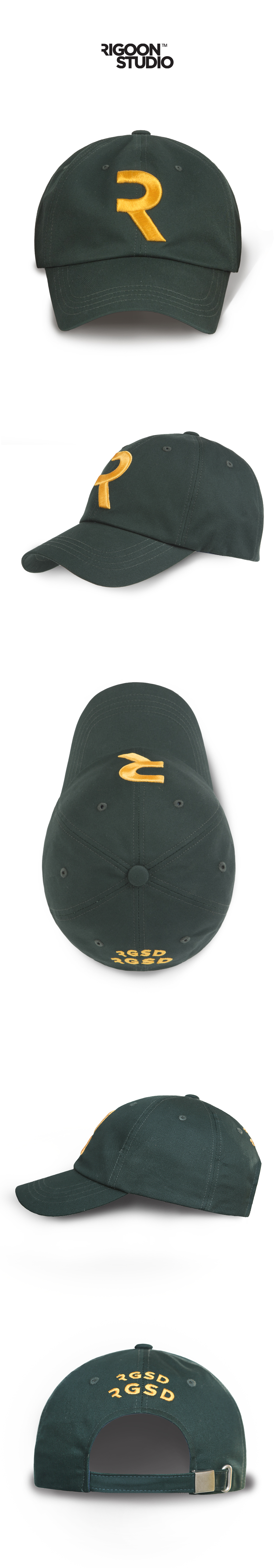 Logo Play R Baseball Cap — Green — 14