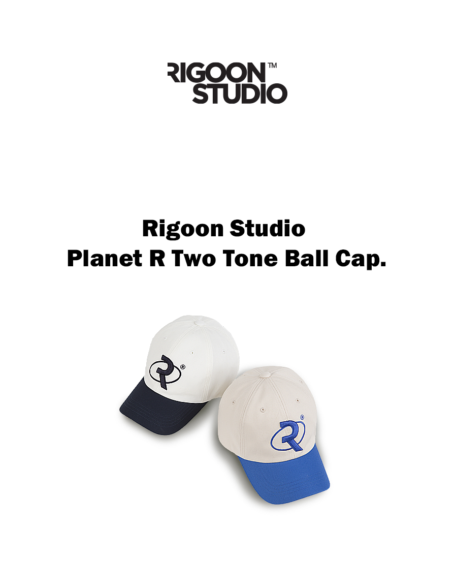 Planet R Two-Tone Baseball Cap — White & Navy — 8