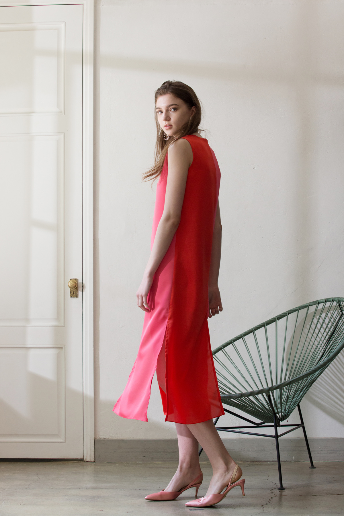 Two-Tone Chemise Dress — 3