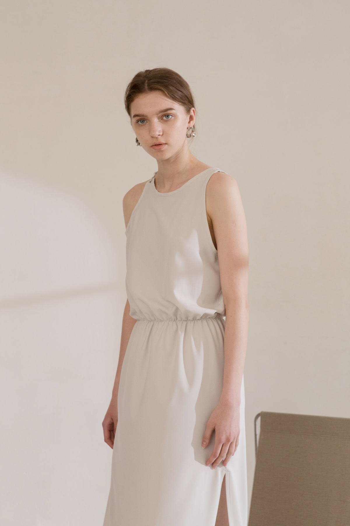 Asymmetric-Shoulder Dress — 3