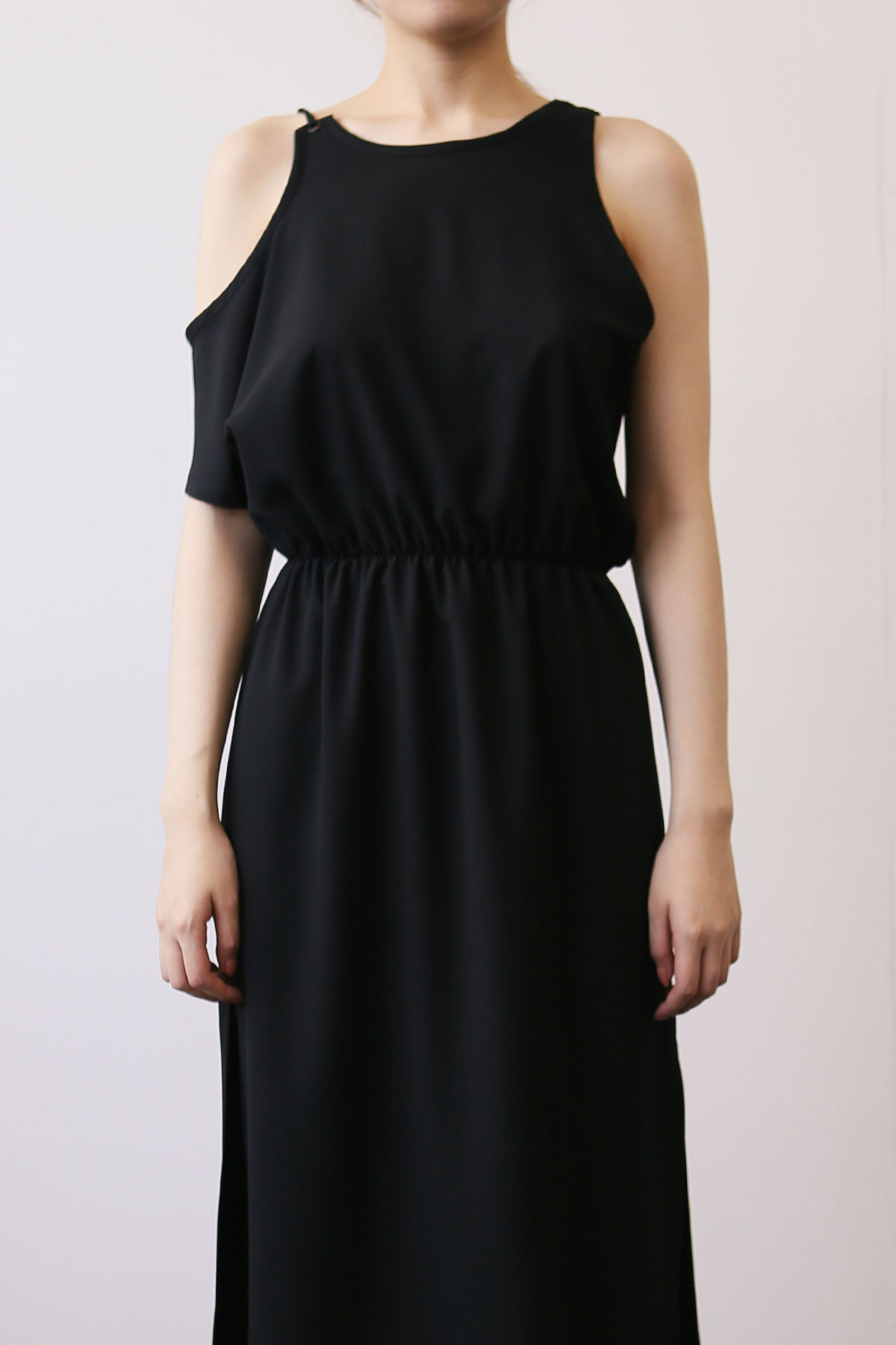 Asymmetric-Shoulder Dress — 6