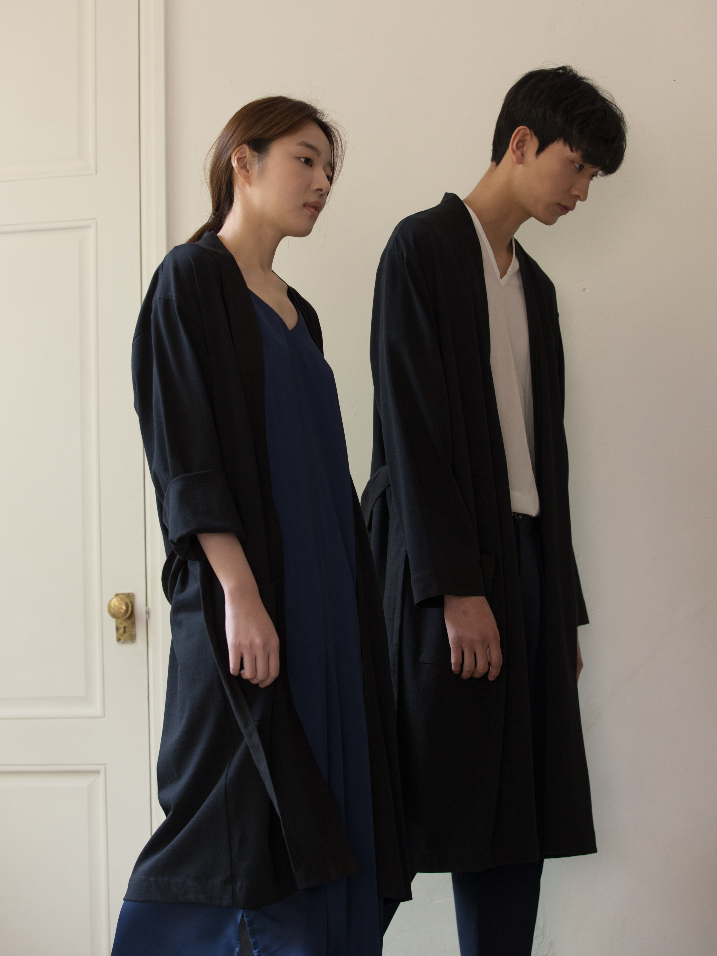 Cotton Robe — Black