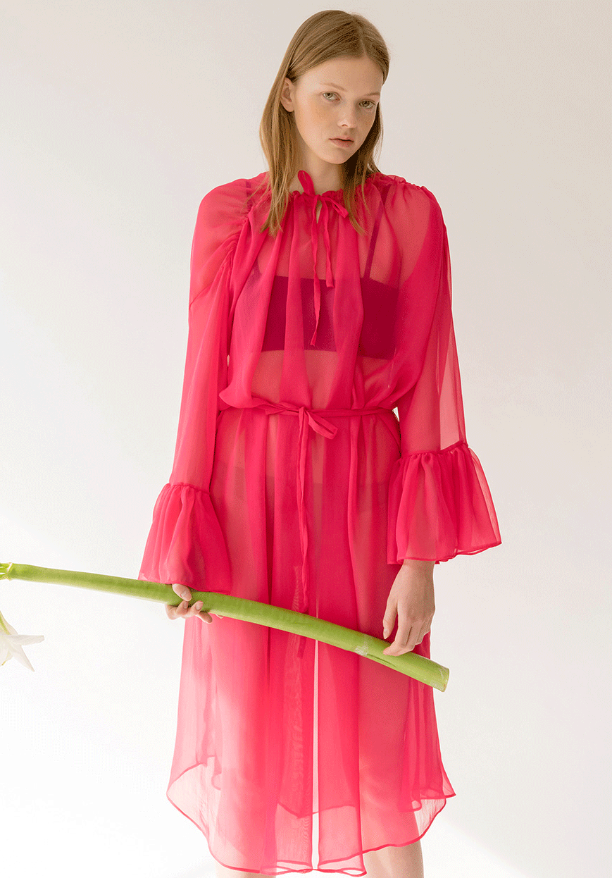 Chiffon Poet Tunic Dress